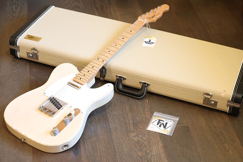 Riggio Custom Guitars Tango Tele Style White Blonde Relic + OHSC (5316) |  Reverb