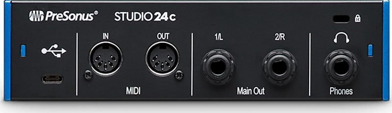 Presonus STUDIO 24C USB C audio MIDI interface  2 in 2-out, 24-bit 192kHz image 1