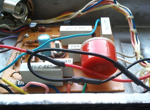 Vintage 1969 Italian Jen crybaby wah early red Fasel version