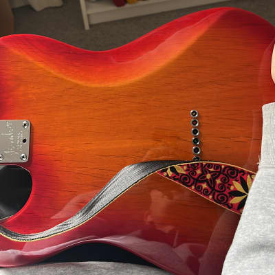 Fender American Deluxe Telecaster 2014 Cherry Aged Sunburst image 7