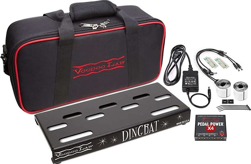 Voodoo Lab DBTX4 Dingbat TINY Pedalboard Power Package w/ Pedal Power X4 image 1