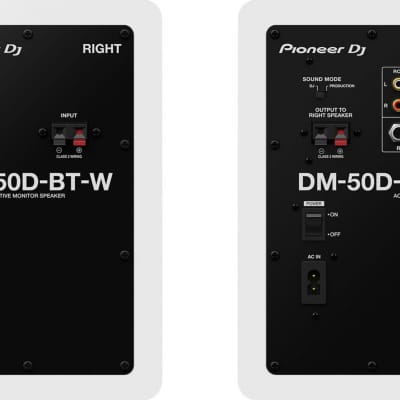 Pioneer DM-50D-BT-W Active 5" Desktop Monitor/DJ Speakers w/ Bluetooth, White image 3