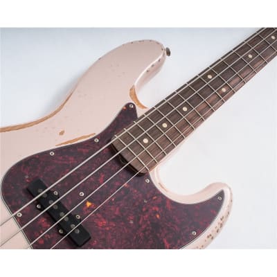 Fender Flea Jazz Bass, Roadworn, Shell Pink image 6