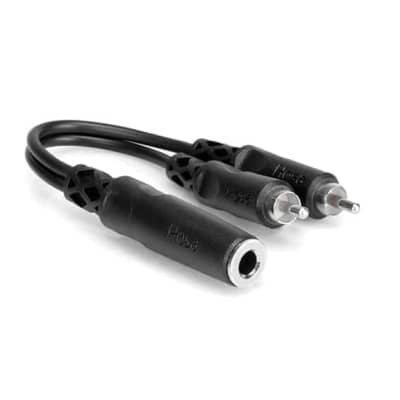 Hosa YPR-131 Y Cable 1/4 in TSF to Dual RCA image 1