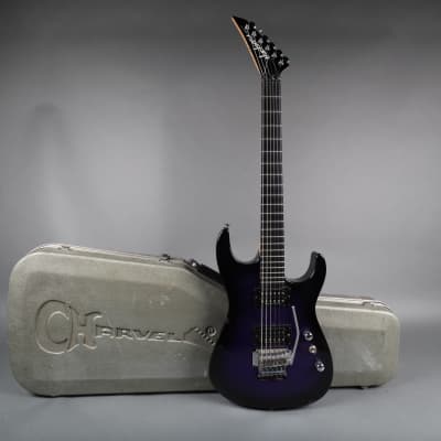 世界有名な Dinky USA Jackson 1997 w Burst Purple - Headstock Reverse ワイン