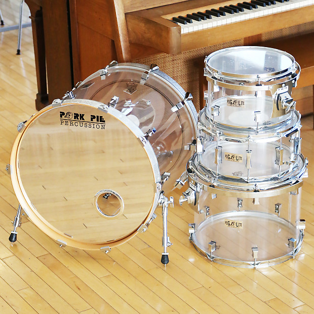 2004 Pork Pie Pig Lite Acrylic 4 Piece Drum Set Reverb Brazil