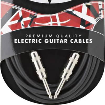 EVH Eddie Van Halen Series Electric Guitar Cable, Black, Straight Ends, 14' ft. for sale
