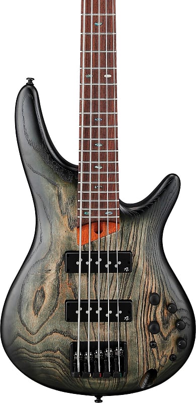 Ibanez SR605E SR Standard 5-String Bass Guitar, Black Stained Burst image 1