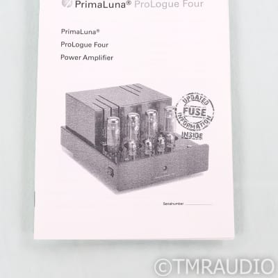 PrimaLuna ProLogue Four Stereo Tube Power Amplifier; Silver (SOLD) image 7