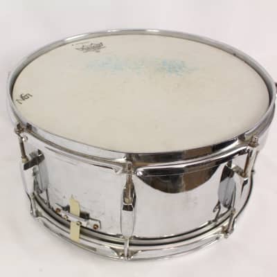 Pearl Steel Shell SS Snare Drum 8 lug 14" X 5" with Case - Chrome image 5