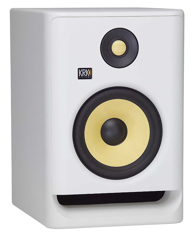 KRK ROKIT RP7 G4 7" Bi-Amped Studio Monitor DSP Speaker White Noise Edition image 1
