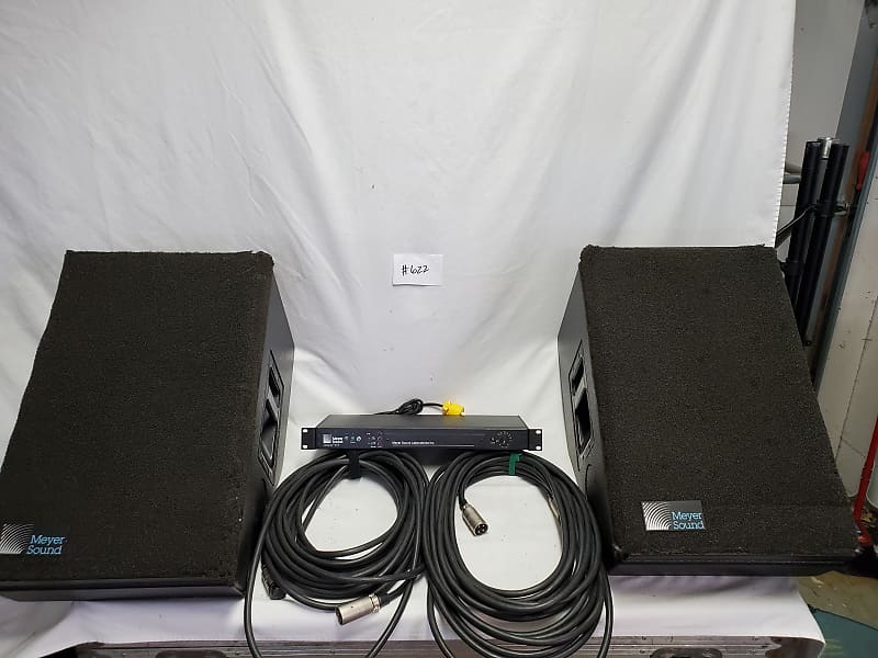 Meyer Sound UM-1B UltraMonitor Stage Monitors & M-1A UltraSeries Sound  Processor & Cable Bundle #622