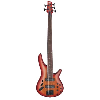 Ibanez Bass Workshop SRD905F Fretless 5-String Bass - Brown Topaz Burst image 1