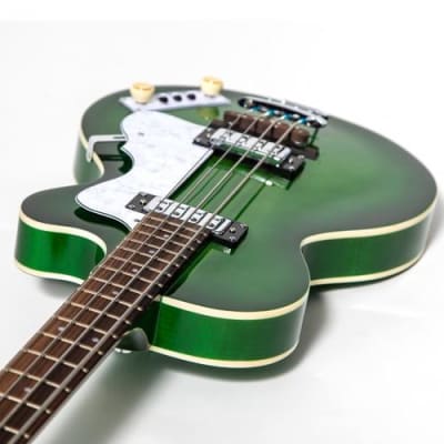 Hofner HI-CB-PE-GR Club Bass - Ignition Transparent Green - PRO image 6