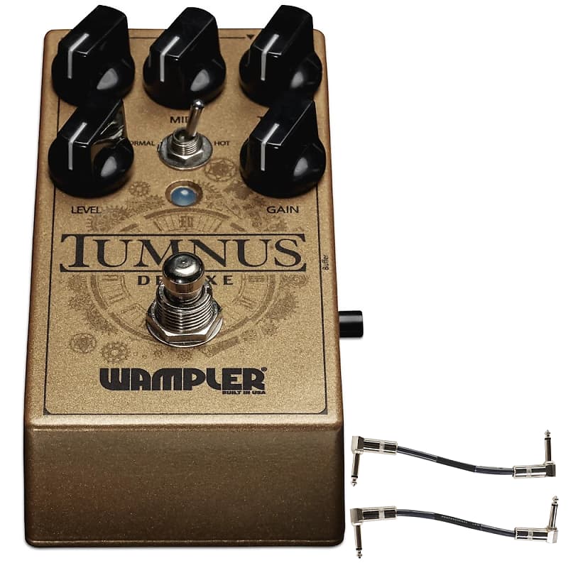 Wampler Tumnus Deluxe Overdrive Guitar Effects Pedal w/ Patch Cables