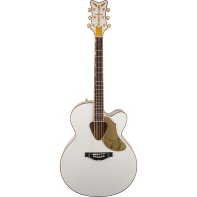 Gretsch G5022CWFE Jumbo Falcon CE Cutaway Electric White - Acoustic Guitar for sale