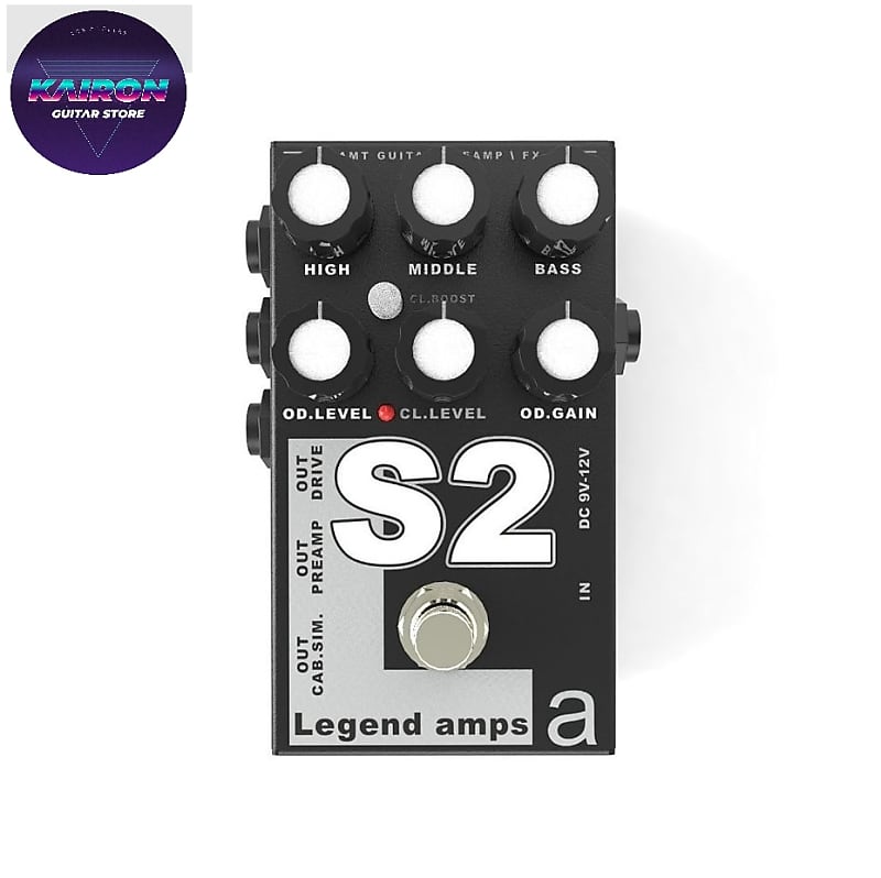 AMT Electronics S2 Guitar Pedal Preamp Cab Sim Distortion SOLDANO