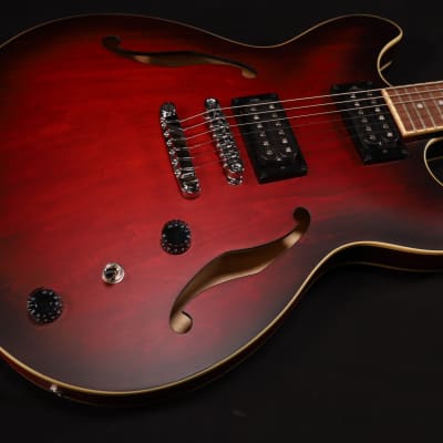 Ibanez AS53SRF AS Artcore Semi-hollow Electric Guitar - Sunburst Red Flat 382 image 1