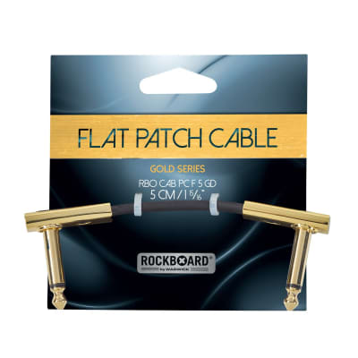 RockBoard Flat Patch TS Cable Gold 1.97" (5cm) 2" image 2