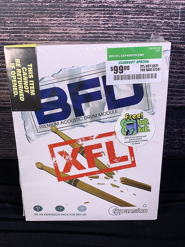 BFD XFL Acoustic Drum Module MIDI Controller (Charlotte, NC) Reverb