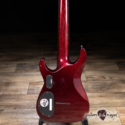 ESP LTD SC-608 Stephen Carpenter 8-String Baritone Guitar w/ Case – Red Sparkle image 7