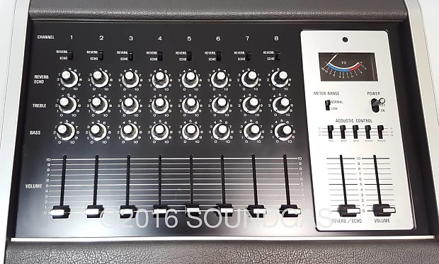 YAMAHA PM-200 8ch スプリングリバーブ内蔵ビンテージミキサー Yamaha PM-200 8-channel vintage mixer with spring reverb