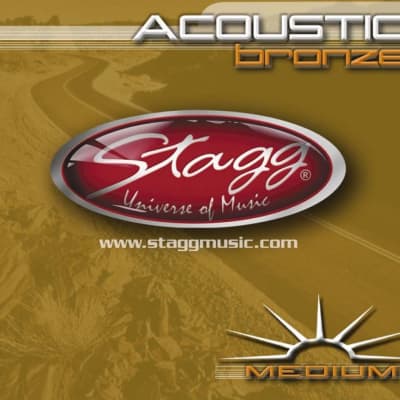 Stagg Medium AC-1356-BR Bronze Strings for Acoustic Guitar for sale