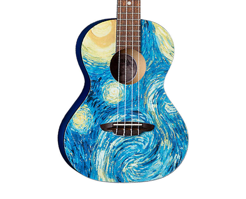 Luna Uke Starry Night Tenor Ukulele w/Bag | Reverb