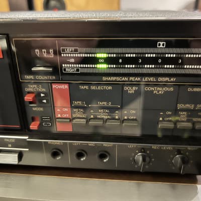 Sharp RT-W800 Cassette Tape Deck | Reverb