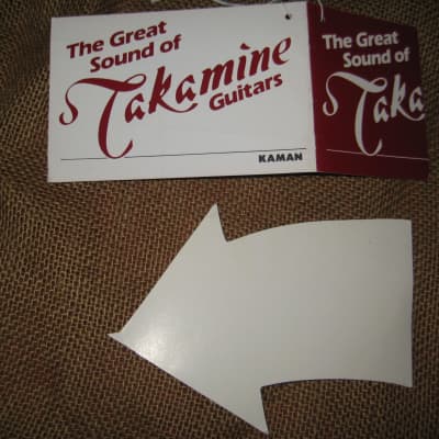 Takamine & Jasmine & Piezo Arrow Dealer Display Set of 2  from 1990's image 3