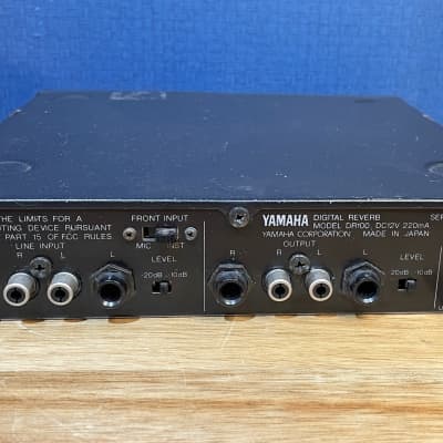 Yamaha DR100 Digital Reverb Half Rack Unit | Reverb