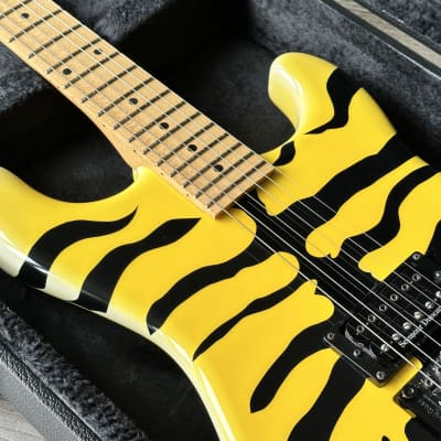 1996 ESP Custom Shop M-1 George Lynch Yellow Tiger image 17