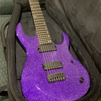 Kiesel Aries 7 String - Purple Silver Metal Flake | Reverb