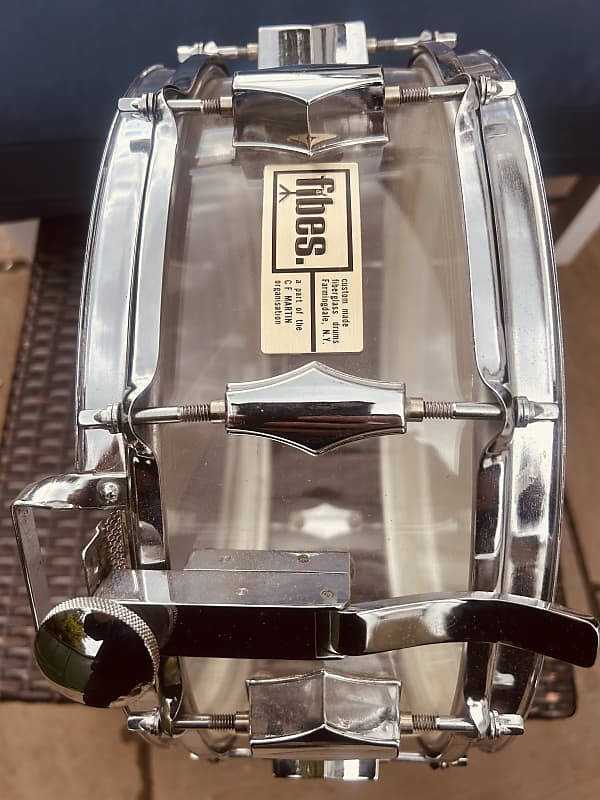 Fibes Snare drum 70's - Clear Acrylic | Reverb UK