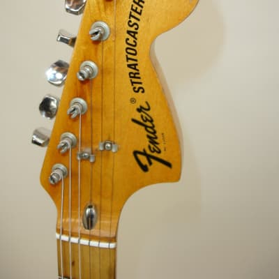 Vintage 1974 Fender Hardtail Stratocaster Electric Guitar, Maple Fingerboard, Red w/ Case image 14