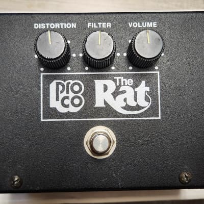 ProCo Vintage Rat Big Box Reissue with Battery Door and LM308 Chip 1991-2003 - Black image 1