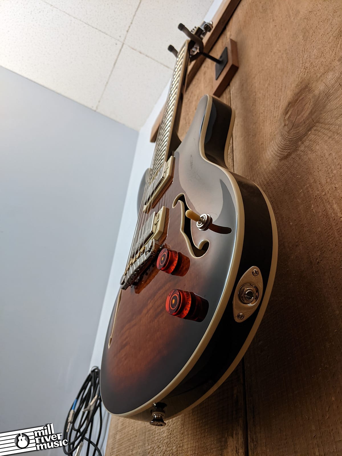 Paul Reed Smith PRS SE Hollowbody II Electric Guitar Black Gold Sunburst w/ HSC