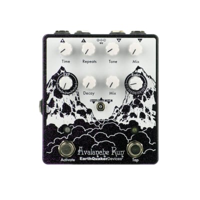 EarthQuaker Devices Avalanche Run V2 Stereo Delay Reverb, Purple Sparkle (Gear Hero Exclusive) image 1