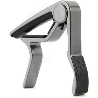 Dunlop 83CS Acoustic Guitar Capo - Acoustic Curved Trigger Capo, Smoked Chrome image 3