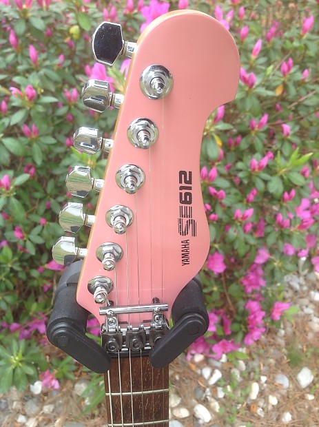 Yamaha sales pink guitar