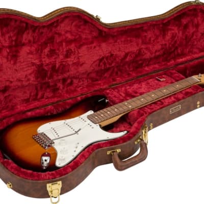 Fender Poodle Case for Stratocaster or Telecaster Guitars, Brown image 2