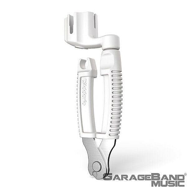 D'Addario DP0002W Pro-Winder String Winder and Cutter, White image 1