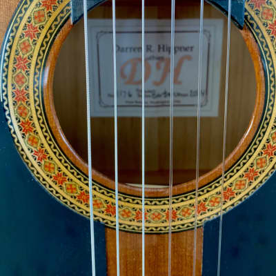 Darren Hippner Especial Barbero Flamenco Guitar Blanca 2023 Free Spanish Cejilla image 5
