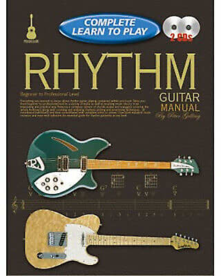Learn to Play Guitar - Complete RHYTHM Guitar Manual - Music Tutor Book CDs - M9 X- image 1