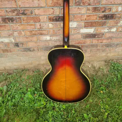 1940's Harmony Made Marwin Jewel Archtop Acoustic Guitar Great Player & Sound With Case image 5