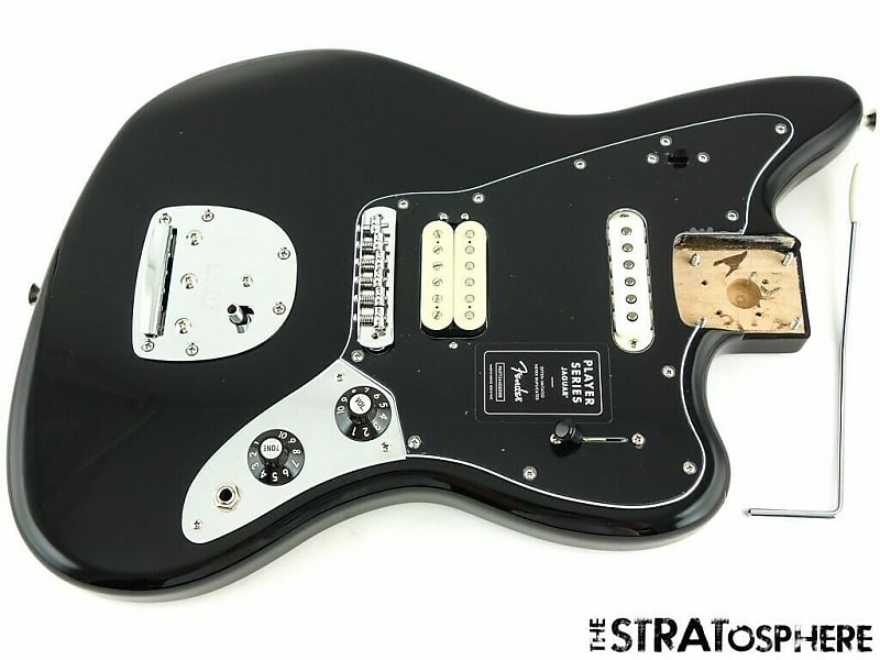 Fender Mexico Player Series jaguar ブラック Fender Player Jaguar - Black with Pau Ferro Fingerboard