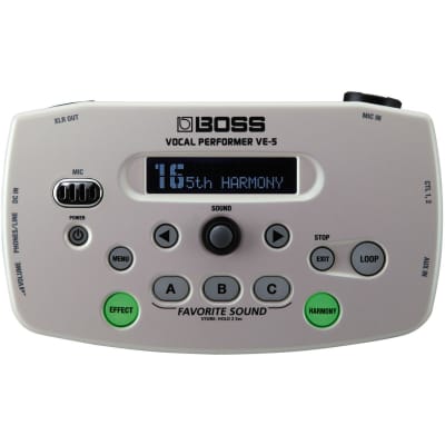 BOSS VE-5 vocal parformer（WH） Boss VE-5 WH Vocal Performer - White – Kraft Music