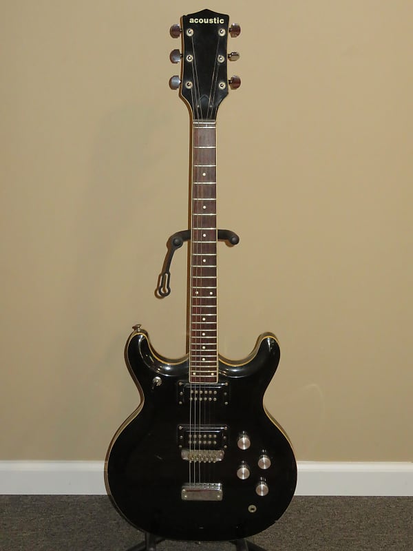 Acoustic 1972 Black Widow Made By Semi Moseley Of Mosrite image 1