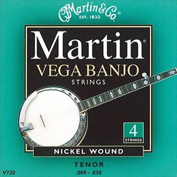 Martin V720 Vega Tenor Banjo Strings Nickel Wound image 1