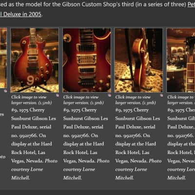 Gibson Custom Shop Pete Townshend Signature #9 '76 Les Paul Deluxe 2005 - Heritage Cherry Sunburst image 19